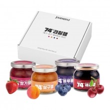 [설맞이]JAMMINT 74% 과일잼 4종 선물세트 (딸기, 살구, 블루베리, 체리)