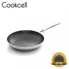 [Cookcell] 쿡셀 통3중 싱글 코팅 블랙에디션 IH 테프론 프라이팬 26cm