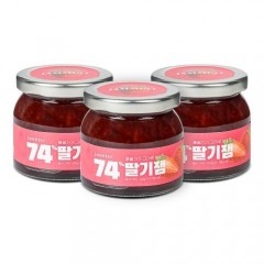 JAMMINT 74% 딸기잼 165g*3병