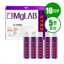 마그랩 포 스트레스 마시는 액상 마그네슘 영양제 25mlX10입+5병(15일분)